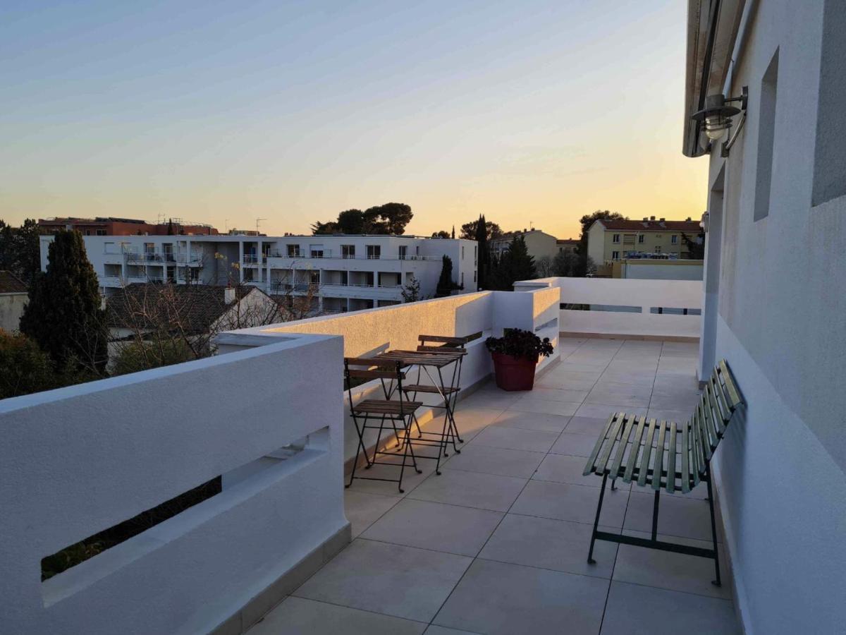 Appartement Magnifique duplex dernier étage, grande terrasse à Montpellier Extérieur photo